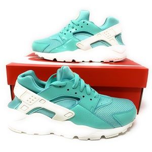 6Y | 6.5 WOMENS NIKE HUARACHE RUN BONE WHITE GREEN